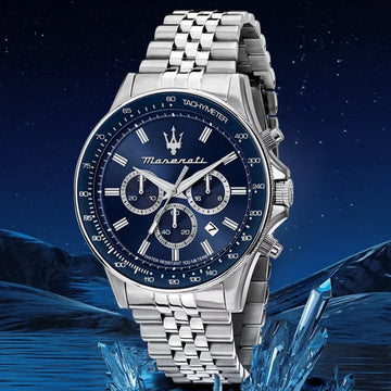 Original Maserati Sports Watches European and American Fashion Multifunctional Luxury, Precision Italian Style Watch